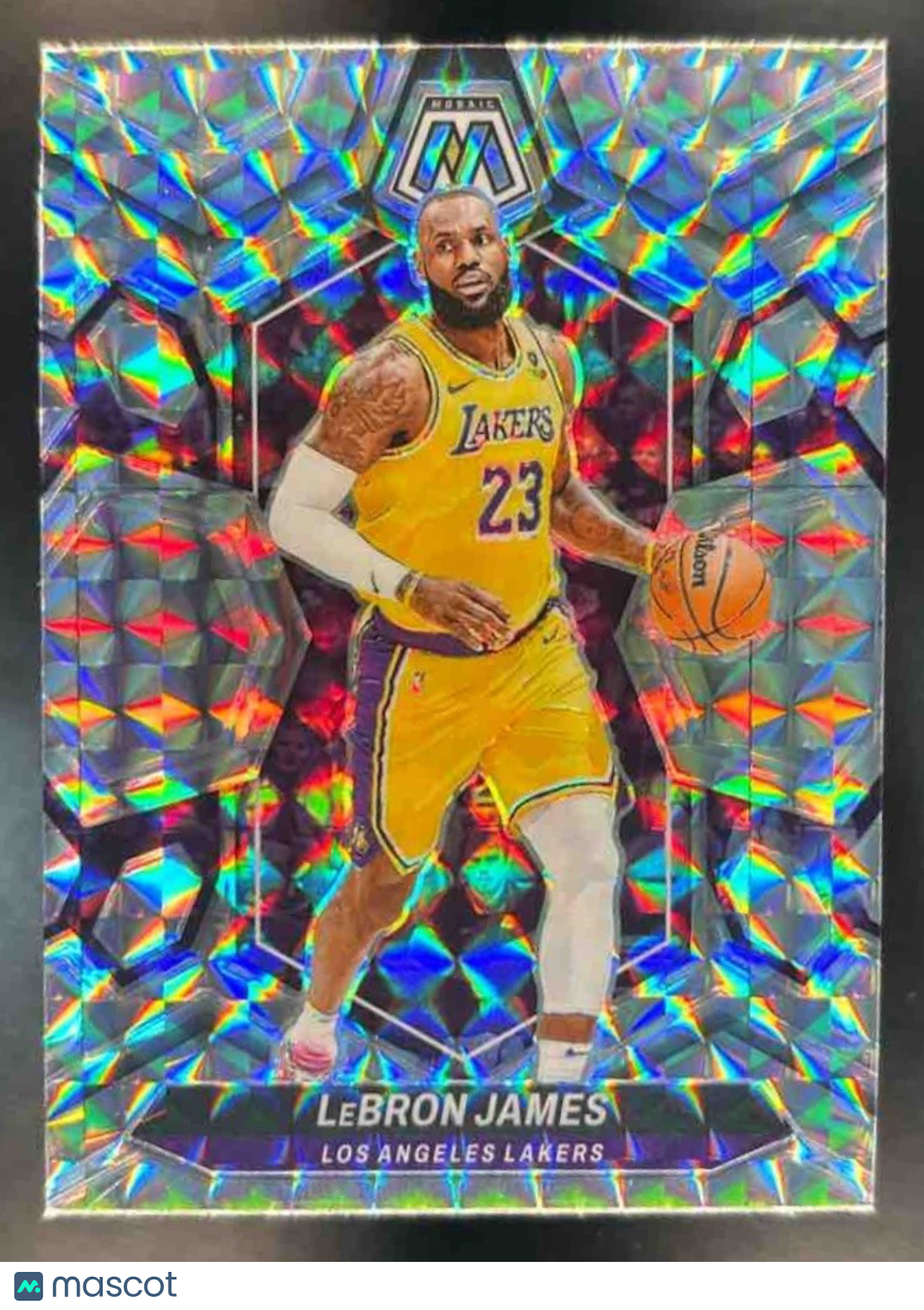 2023-24 Panini Mosaic LeBron James Mosaic Prizm #92 Los Angeles Lakers - Sports Cards