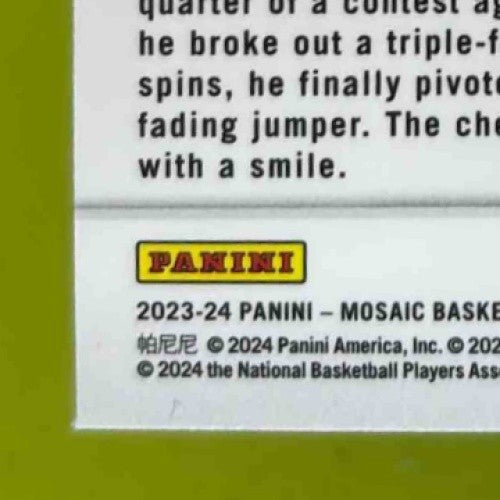 2023-24 Panini Mosaic Luka Doncic Elevate Green #2 Dallas Mavericks - Sports Cards