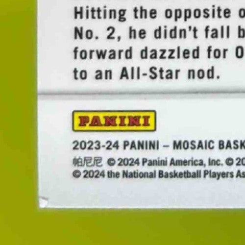 2023-24 Panini Mosaic Paolo Banchero Elevate Green #15 Orlando Magic - Sports Cards