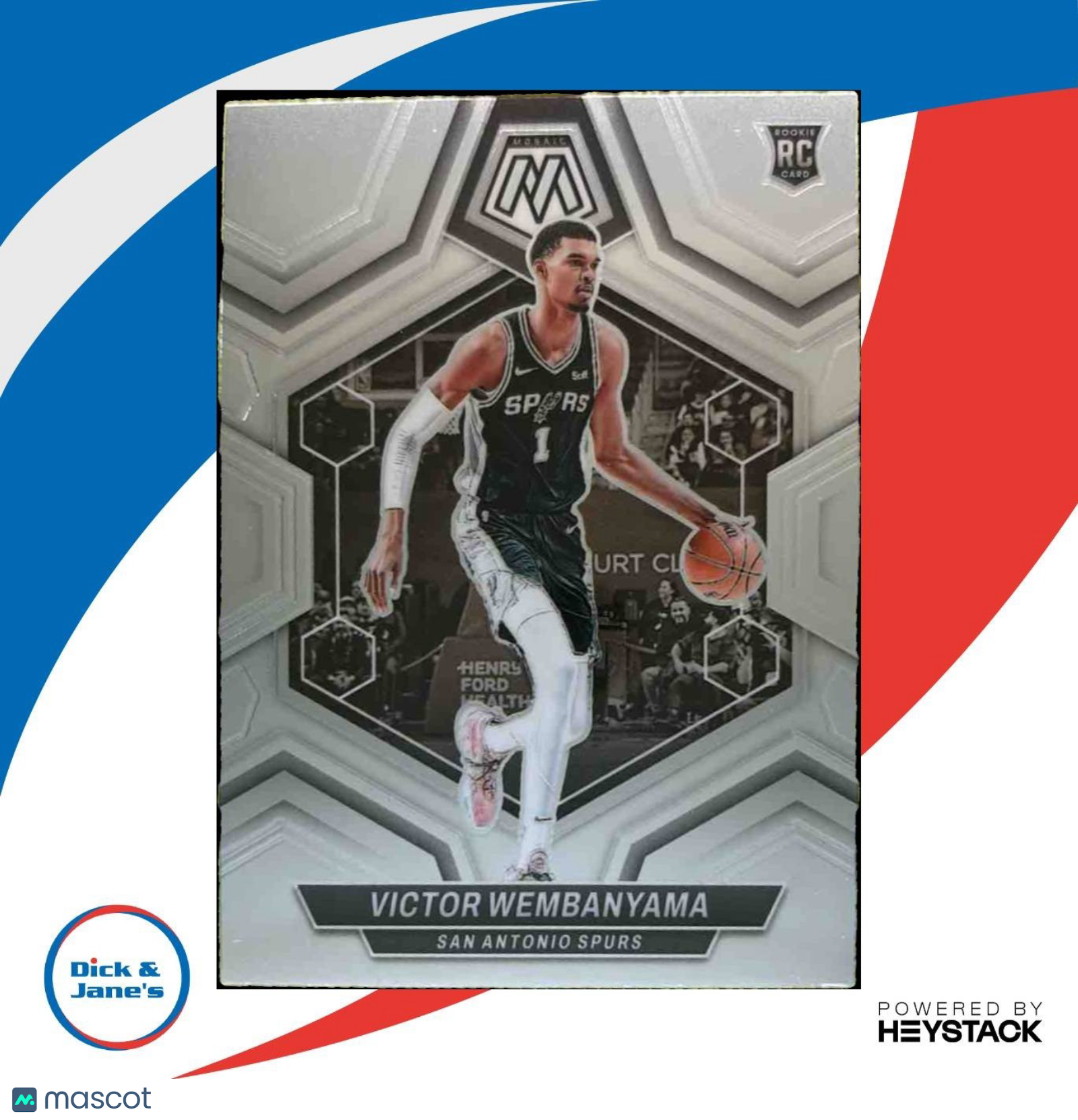 2023-24 Panini Mosaic Victor Wembanyama #238 RC San Antonio Spurs - Sports Cards
