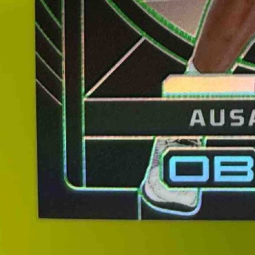 2023-24 Panini Obsidian Ausar Thompson Equinox Electric Etch Green Flood /25 RC - Sports Cards