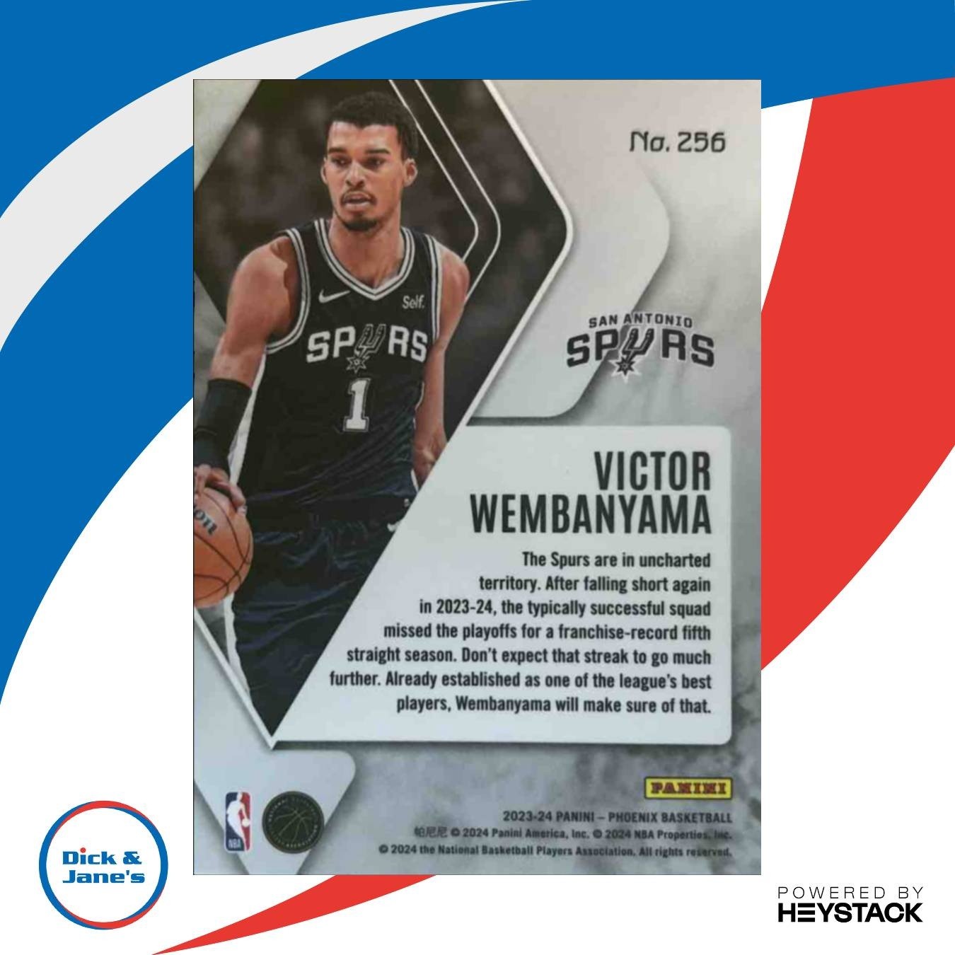2023-24 Panini Phoenix Victor Wembanyama #256 RC San Antonio Spurs - Sports Cards