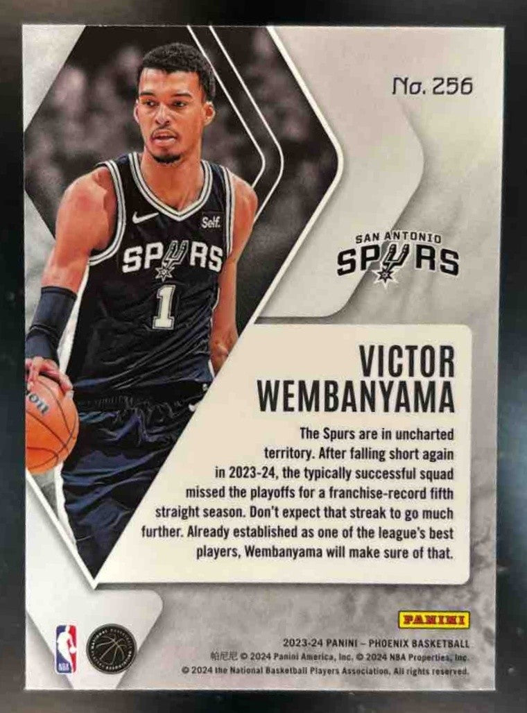 2023-24 Panini Phoenix Victor Wembanyama #256 RC San Antonio Spurs - Sports Cards