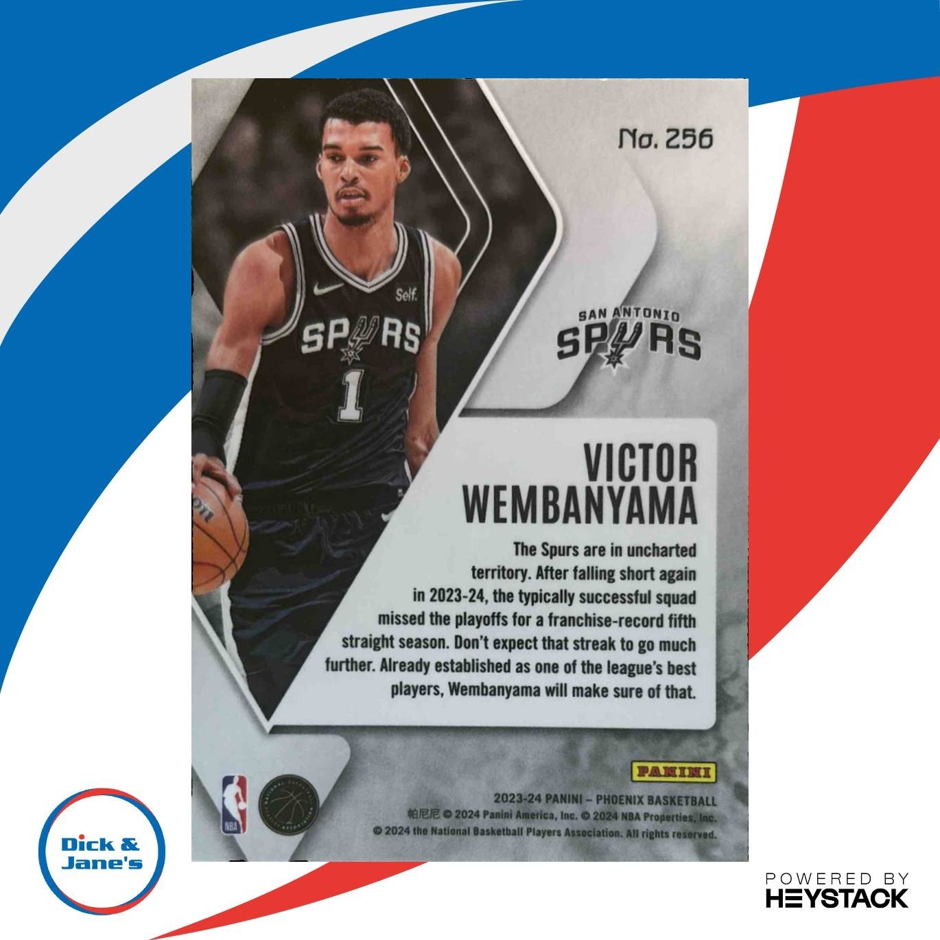 2023-24 Panini Phoenix Victor Wembanyama #256 RC San Antonio Spurs - Sports Cards