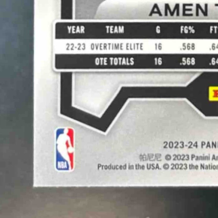 2023-24 Panini Prizm Amen Thompson Prizms Pink Ice #150 RC Houston Rockets - Sports Cards