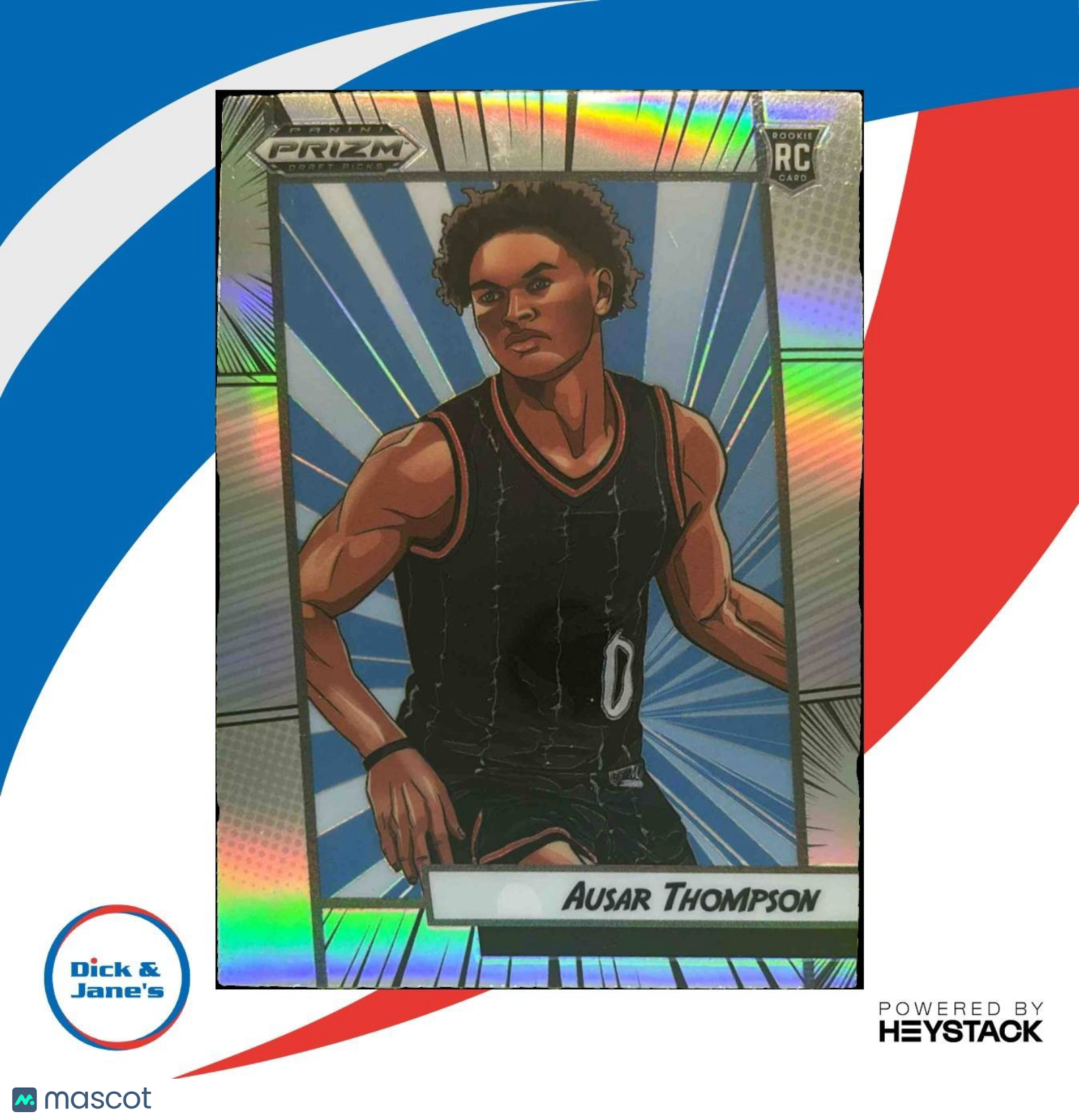 2023-24 Panini Prizm Draft Picks Ausar Thompson Manga #2 RC USA - Sports Cards