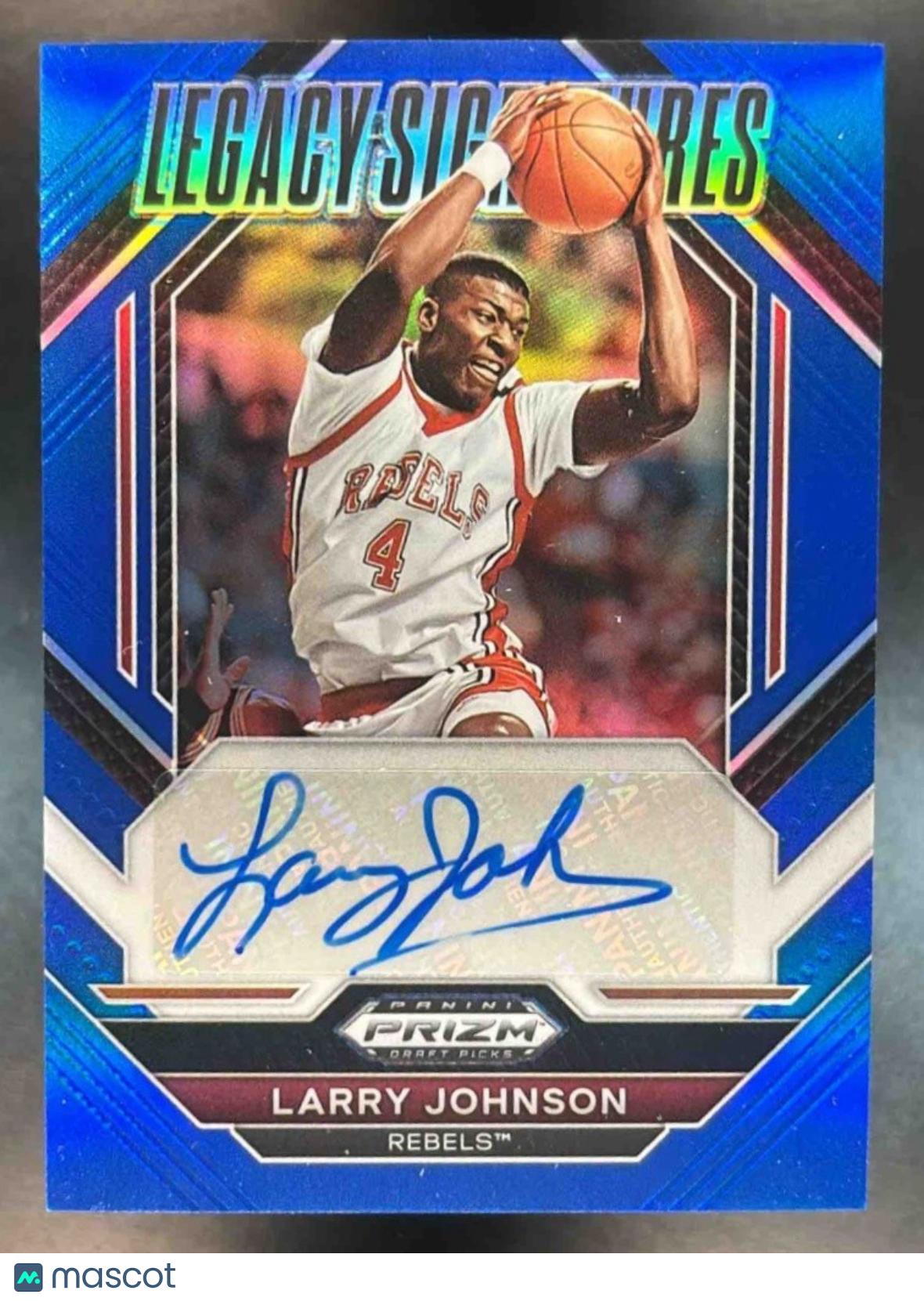 2023-24 Panini Prizm Draft Picks Larry Johnson Legacy Signatures Blue /125 Auto - Sports Cards