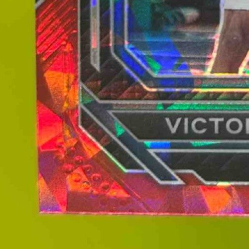 2023-24 Panini Prizm Draft Picks Victor Wembanyama Red Cracked Ice #2 RC Spurs - Sports Cards