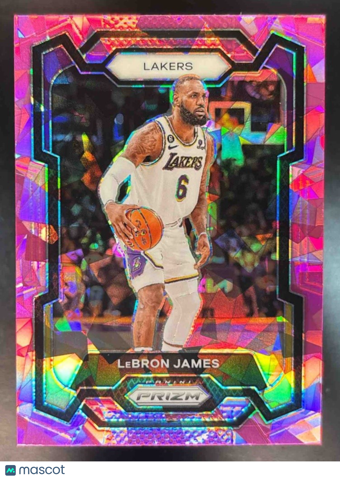 2023-24 Panini Prizm LeBron James Prizms Pink Ice #63 Los Angeles Lakers - Sports Cards
