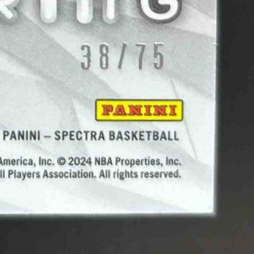 2023-24 Panini Spectra Taylor Hendricks Aspiring Patches Interstellar/75 Jazz RC - Sports Cards