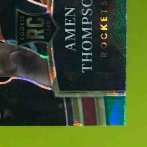 2023-24 Select Amen Thompson Green Ice Prizms #122 RC Premier Houston Rockets - Sports Cards
