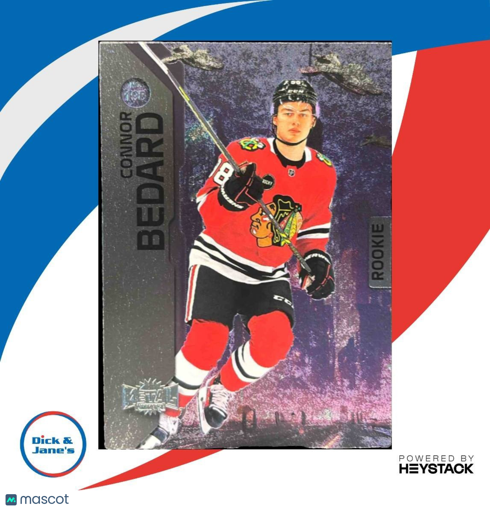 2023-24 Skybox Metal Universe Connor Bedard #198 RC Chicago Blackhawks - Sports Cards