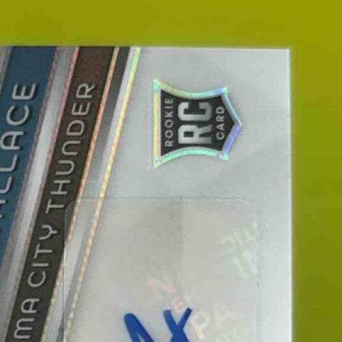 2023-24 Spectra Cason Wallace Rookie Jersey Auto International Neon Splatter 6/8 - Sports Cards
