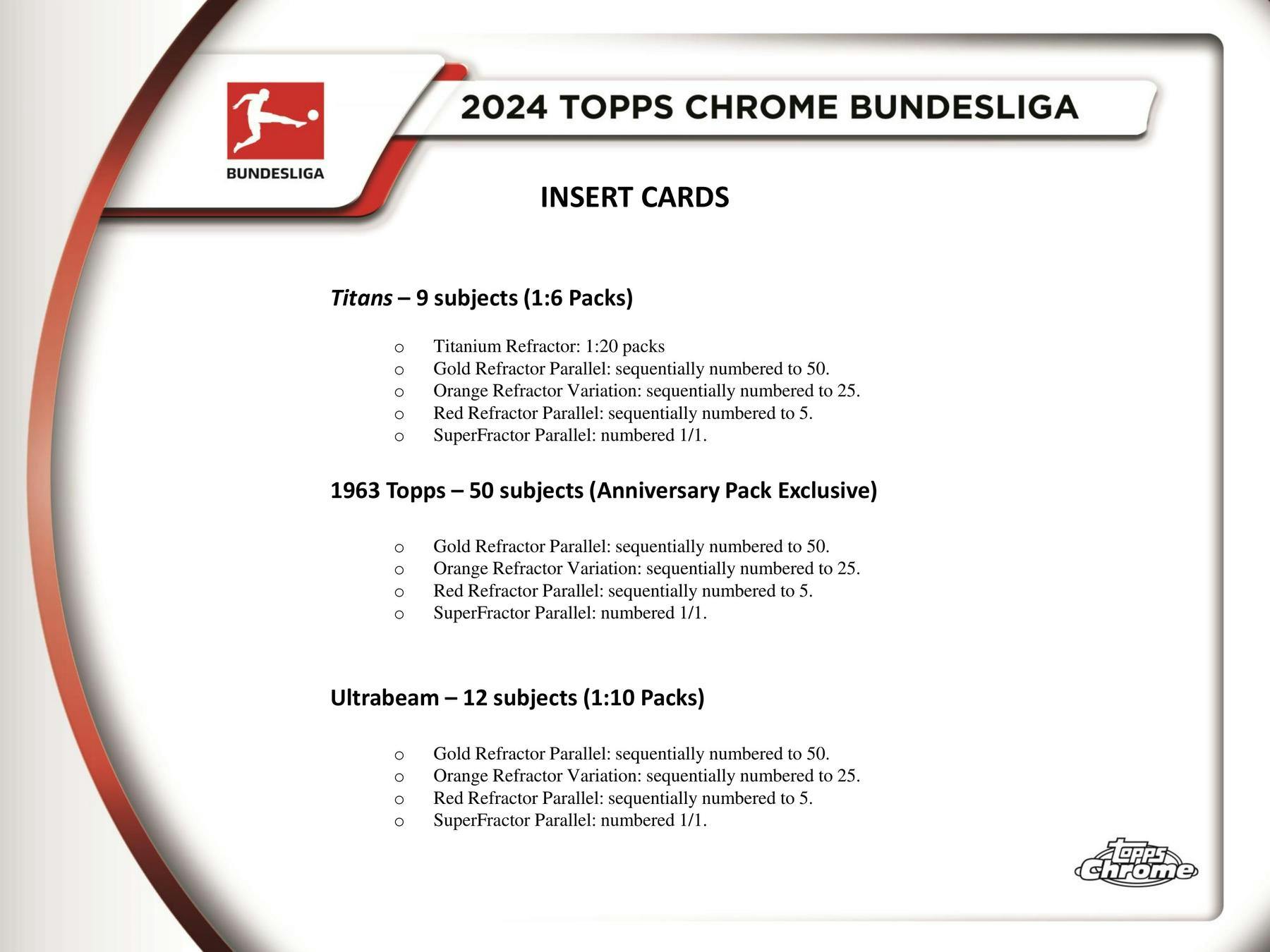 2023/24 Topps Chrome Bundesliga Soccer Hobby Box (1 Auto) - Soccer Hobby Box