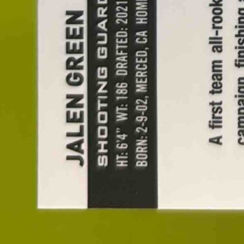 2023-24 Topps Chrome Jalen Green Refractor #37 Houston Rockets - Sports Cards