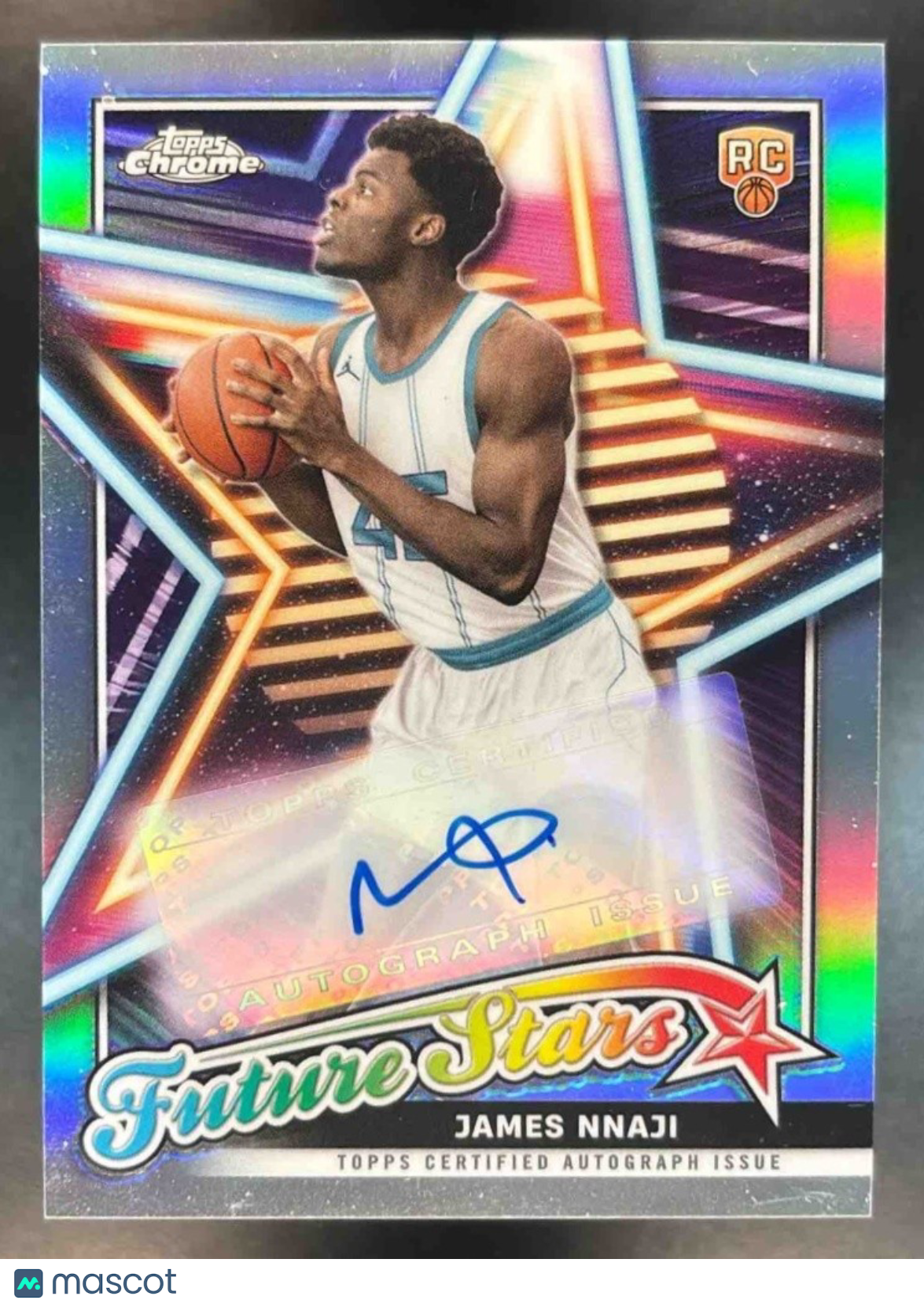 2023-24 Topps Chrome James Nnaji Future Stars Auto (refractor) #FSA-JN RC - Sports Cards