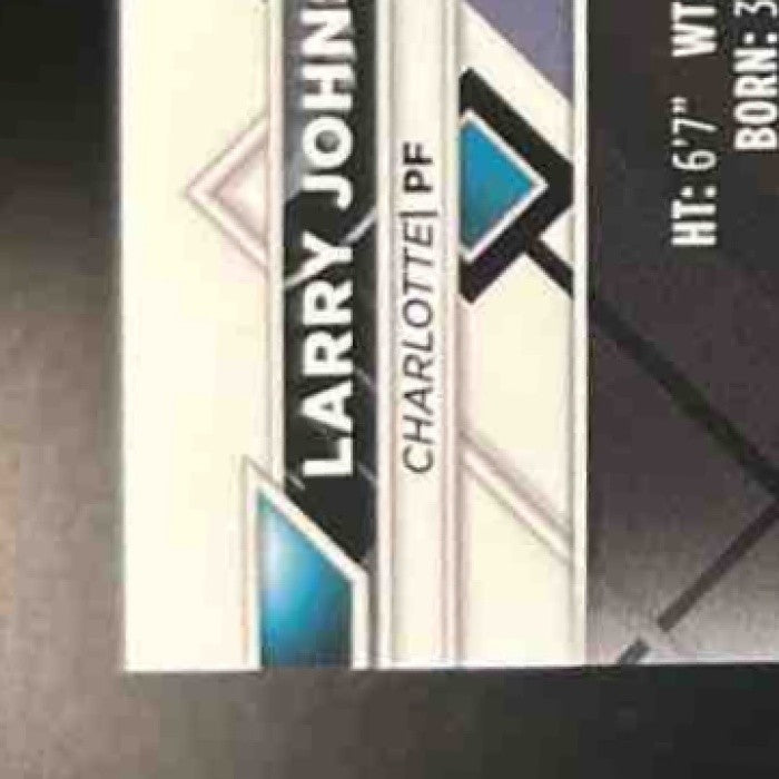 2023-24 Topps Finest Larry Johnson Blue Checkerboard /49 #263 Rare Hornets - Sports Cards
