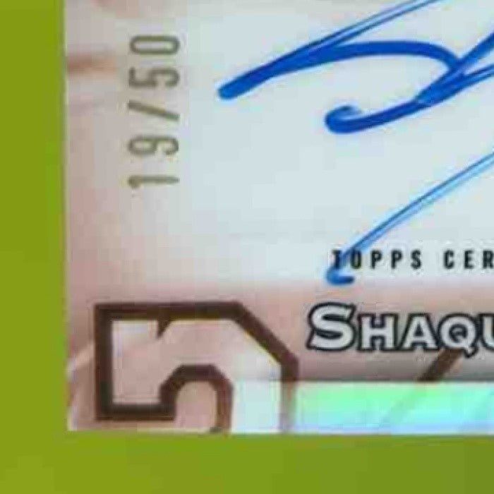 2023-24 Topps Finest Shaquille O’Neal Masters Auto Gold /50 Los Angeles Lakers - Sports Cards
