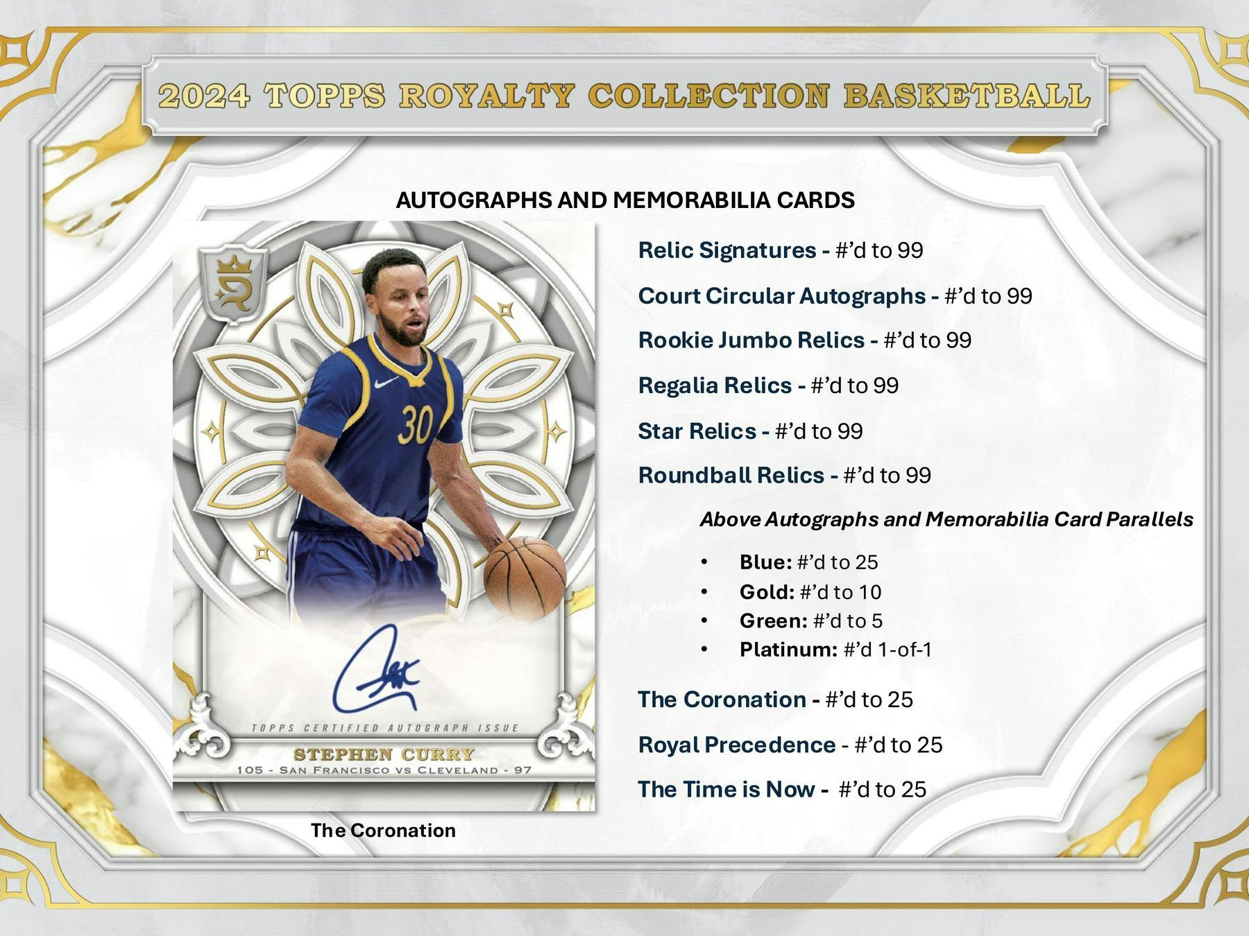 2023/24 Topps Royalty Collection Basketball Hobby Box / SEP 25TH - NBA Hobby Box