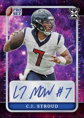 2023 Leaf Pro Set Metal Football Hobby Box (6 Autos / Box) Stroud & More!