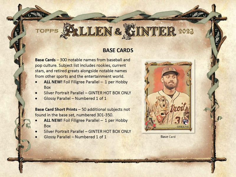 2023 Topps Allen and Ginter Baseball - Hobby Box