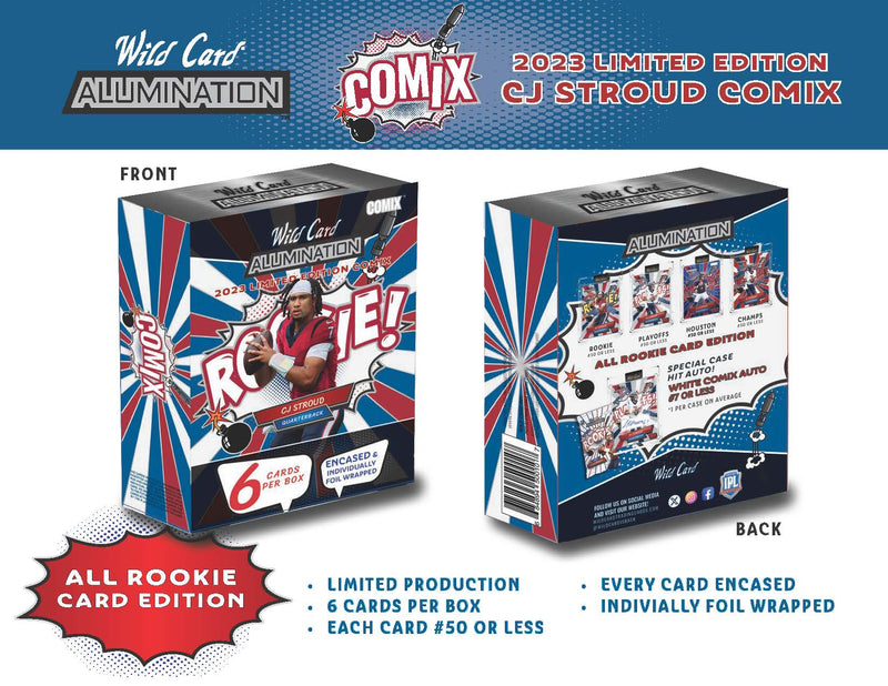 2023 Wild Card Alumination CJ Stroud Rookie COMIX Hobby Box (6 Rookie Cards)