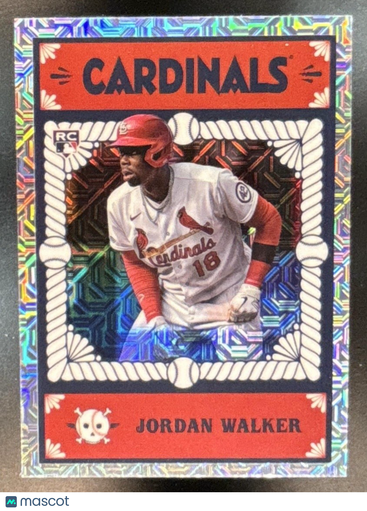 2023 Bowman Chrome Jordan Walker Ascensions Mojo Refractor RC Cardinals - Sports Cards