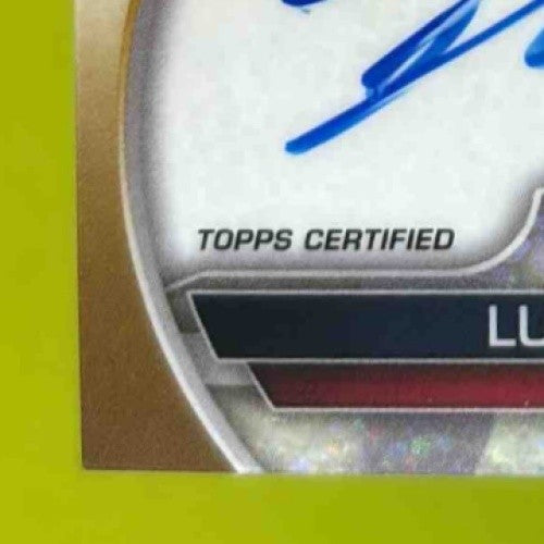 2023 Bowman Chrome Luis Guanipa Auto Gold Speckle /50 1st Prospect Braves - Sports Cards