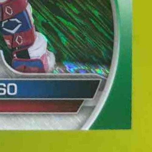 2023 Bowman Juan Alonso Chrome Green Shimmer Refractor /99 #BCP-137 Dodgers - Sports Cards