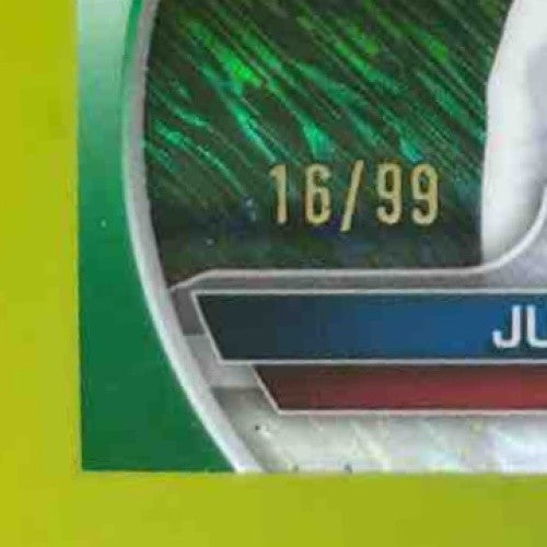 2023 Bowman Juan Alonso Chrome Green Shimmer Refractor /99 #BCP-137 Dodgers - Sports Cards