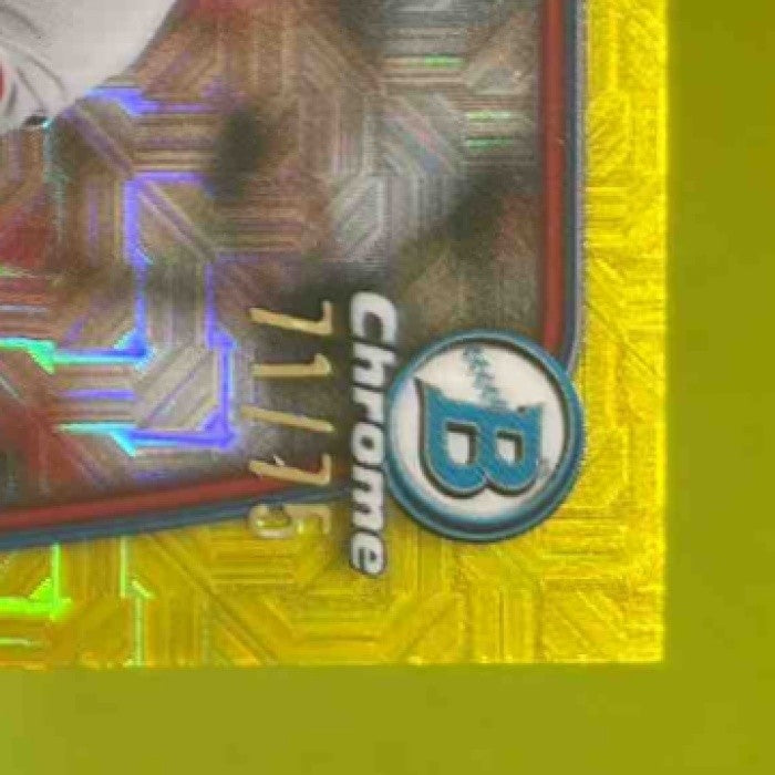 2023 Bowman Mega Box Christopher Morel Yellow Mojo Refractor /75 RC Chicago Cubs - Sports Cards