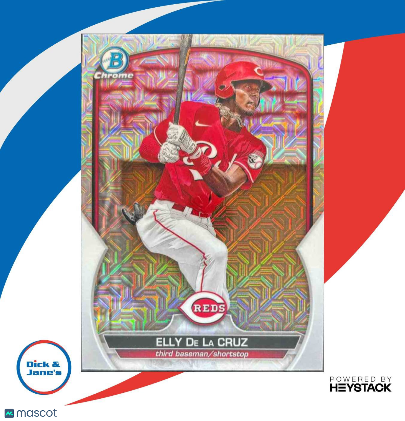 2023 Bowman Mega Box Elly De La Cruz Prospects Mojo Refractor #BCP-65 Reds - Sports Cards