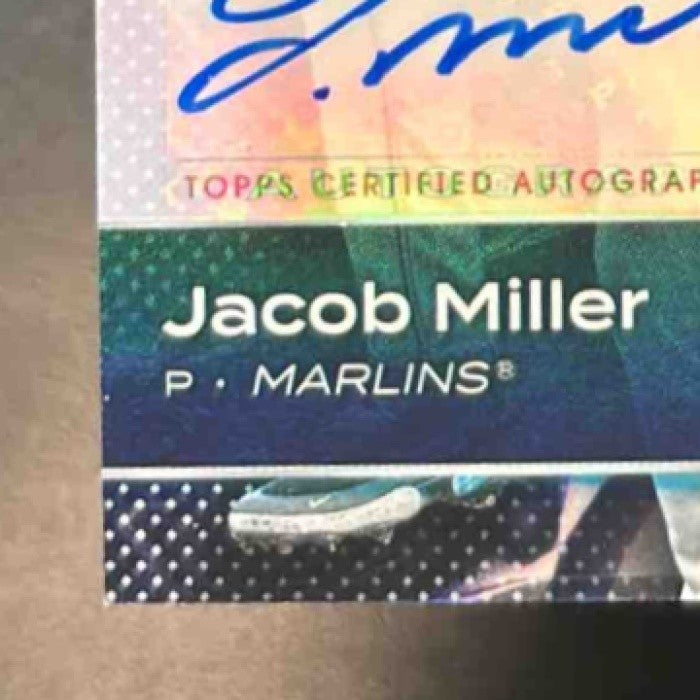 2023 Bowman Platinum Jacob Miller Top Prospects Auto #TOP-7 Miami Marlins - Sports Cards