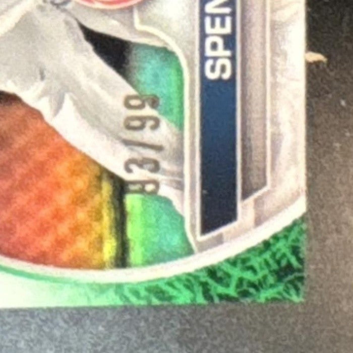 2023 Bowman Spencer Jones Chrome Grass Green /99 #BCP-139 1st Prospect Yankees - Sports Cards