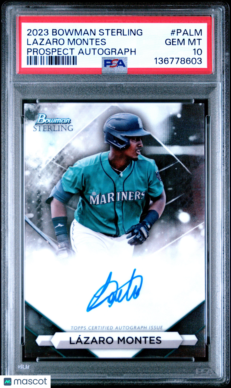 2023 Bowman Sterling Prospect Autographs Lazaro Montes #PALM PSA 10 GEM MINT - Graded Sports Cards