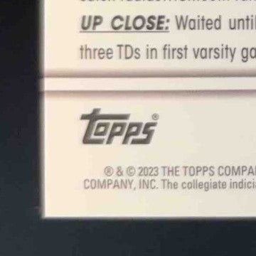 2023 Bowman University Chrome Brian Thomas Jr Auto Green Refractor 48/99 LSU RC - Sports Cards