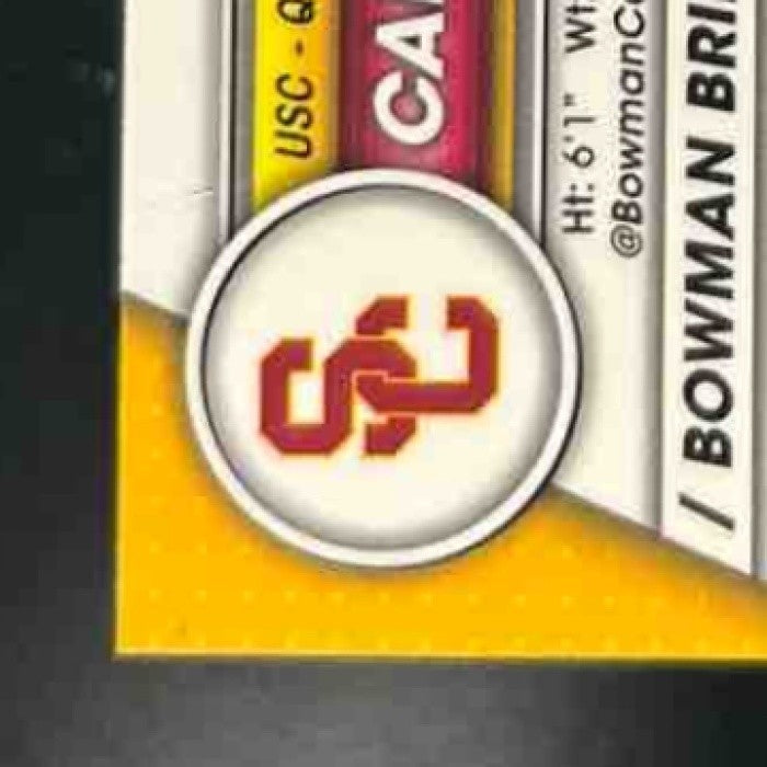 2023 Bowman University Chrome Caleb Williams Refractor #1 USC Trojans - Sports Cards