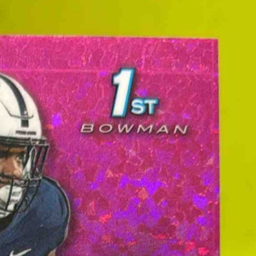 2023 Bowman University Chrome Dani Dennis-Sutton Fuschia Mini Diamond Ref /150 - Sports Cards