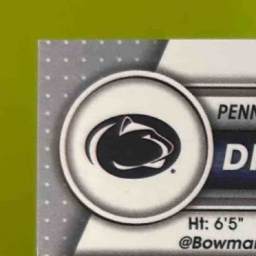 2023 Bowman University Chrome Drew Allar Green Shimmer Refractor 29/99 #113 - Sports Cards