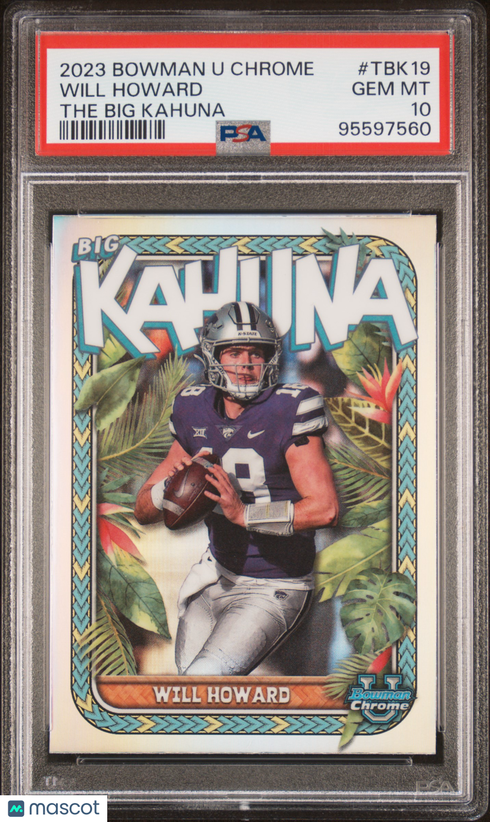 2023 Bowman University Chrome The Big Kahuna Will Howard PSA 10 Steelers Rookie - Graded Sports Cards