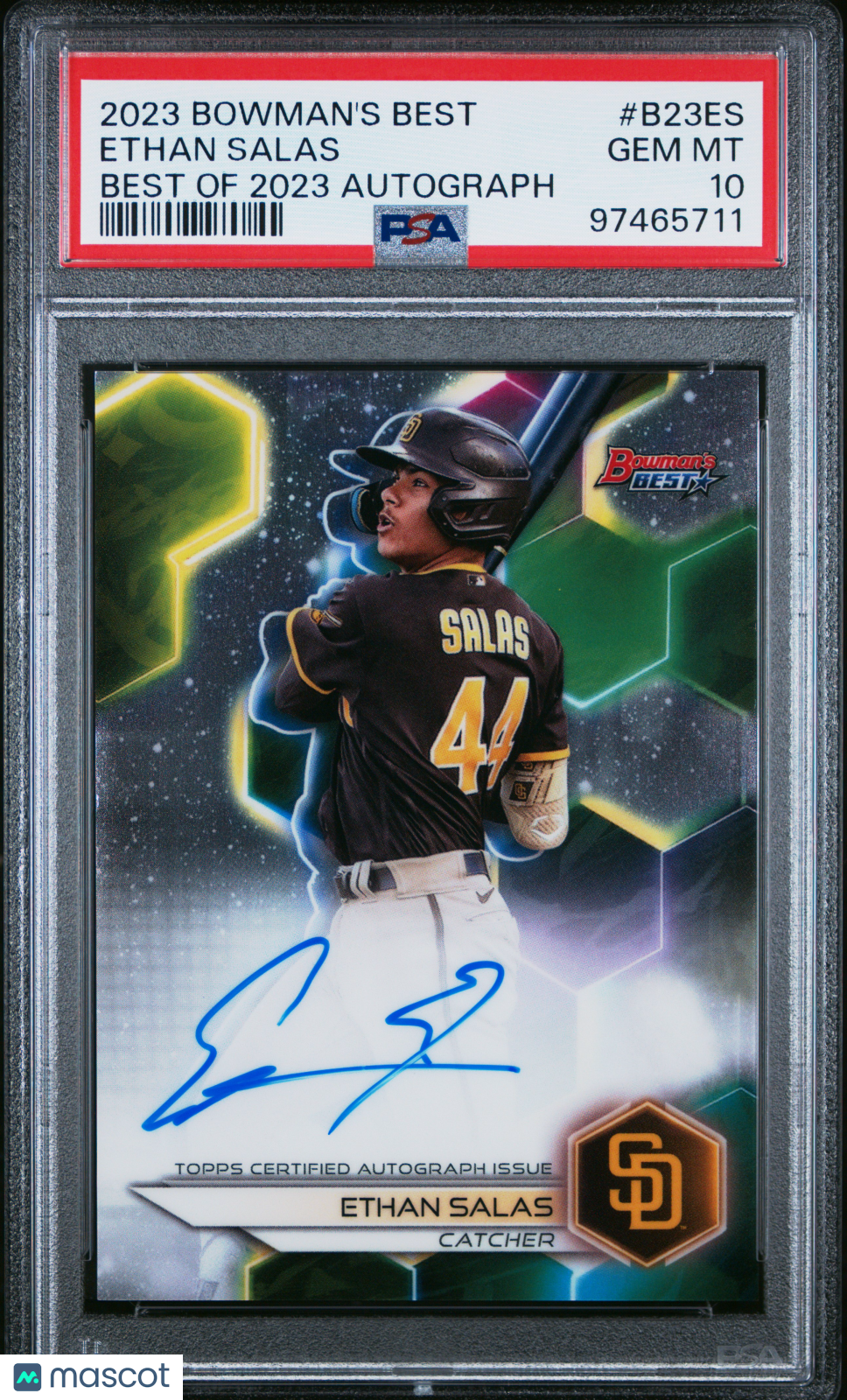 2023 Bowman’s Best Best Of 2023 Autographs Ethan Salas #B23ES PSA 10 GEM MINT - Graded Sports Cards