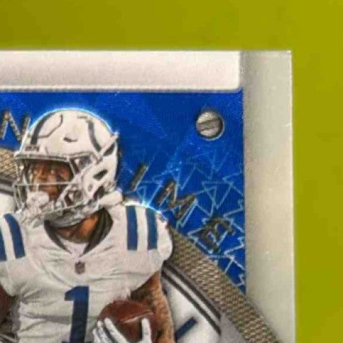 2023 Certified JSN Hyatt Downs Q Johnston Stitches in Time Quad Mirror Blue /20 - Sports Cards