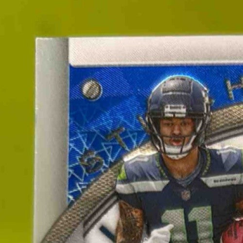 2023 Certified JSN Hyatt Downs Q Johnston Stitches in Time Quad Mirror Blue /20 - Sports Cards