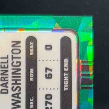 2023 Chronicles Draft Darnell Washington Contenders Optic Green Cracked Ice 1/6 - Sports Cards