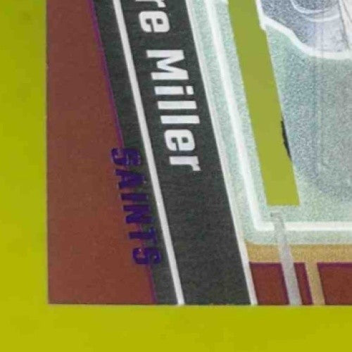 2023 Clearly Donruss Kendre Miller Auto Purple /175 #72 RC New Orleans Saints - Sports Cards