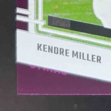 2023 Clearly Donruss Kendre Miller Rated Rookie Auto Purple 128/175 #72 RC - Sports Cards