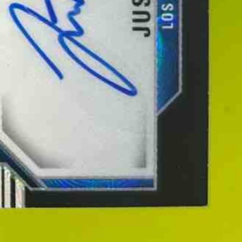 2023 Contenders Optic Justin Herbert Perennial Auto Black Scope 4/25 Chargers - Sports Cards