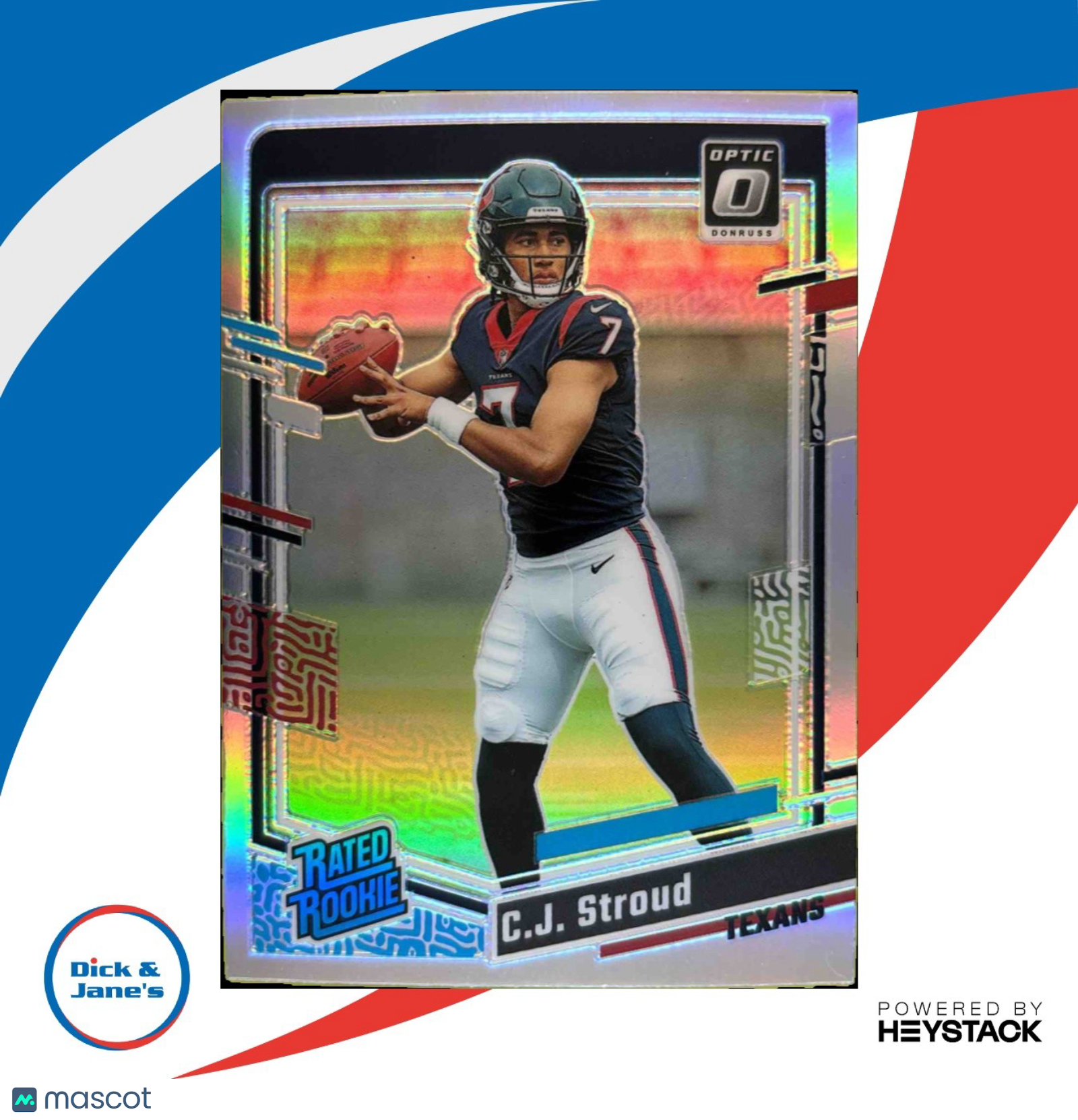 2023 Donruss Optic C.J. Stroud Holo Prizm #244 RC Rated Rookie Houston Texans - Sports Cards