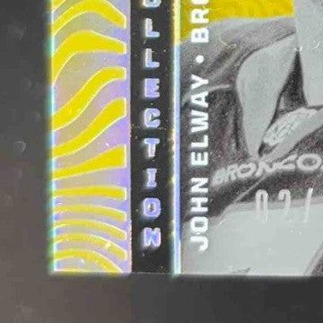 2023 Illusions John Elway Russell Wilson Trophy Collection Gold 2/10 Broncos - Sports Cards
