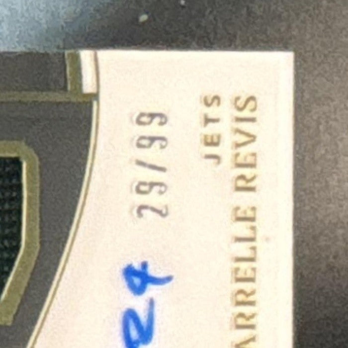 2023 Immaculate Collection Darrelle Revis Triple Patch Auto /99 MEM Jets - Sports Cards